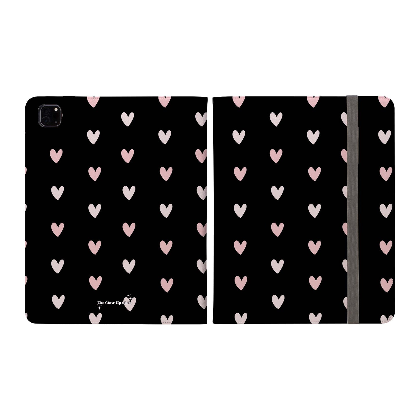 Black heart pattern - iPad Case