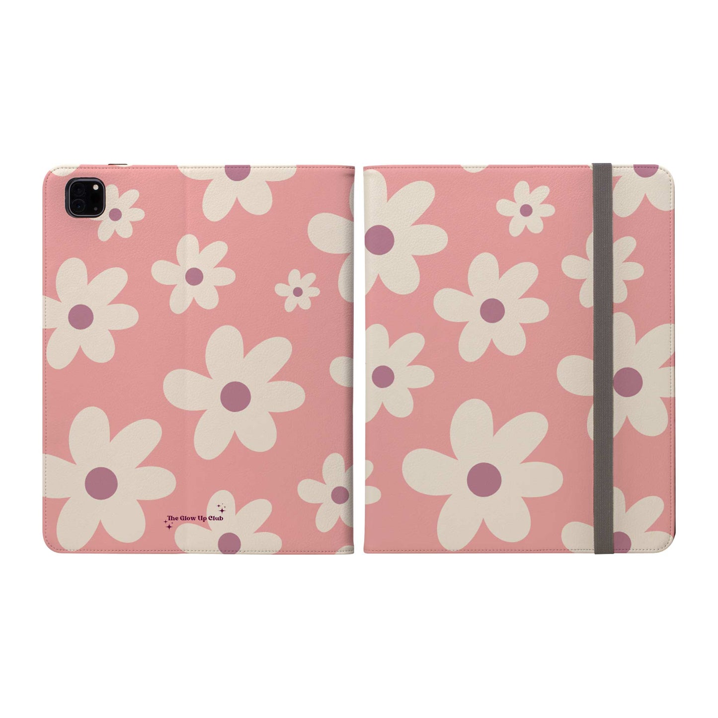 Floral pattern dark pink - iPad Case