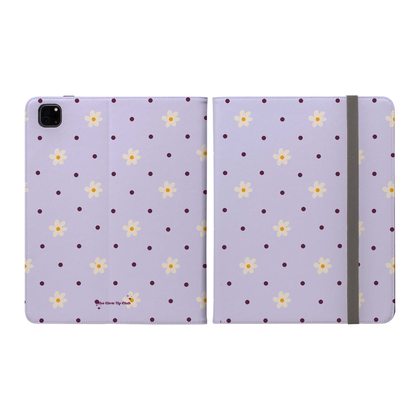 Flowers and dots purple - iPad Case