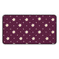 Flowers and dots burgundy - Desk Mat