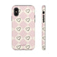 Pink heart checkers - tough case