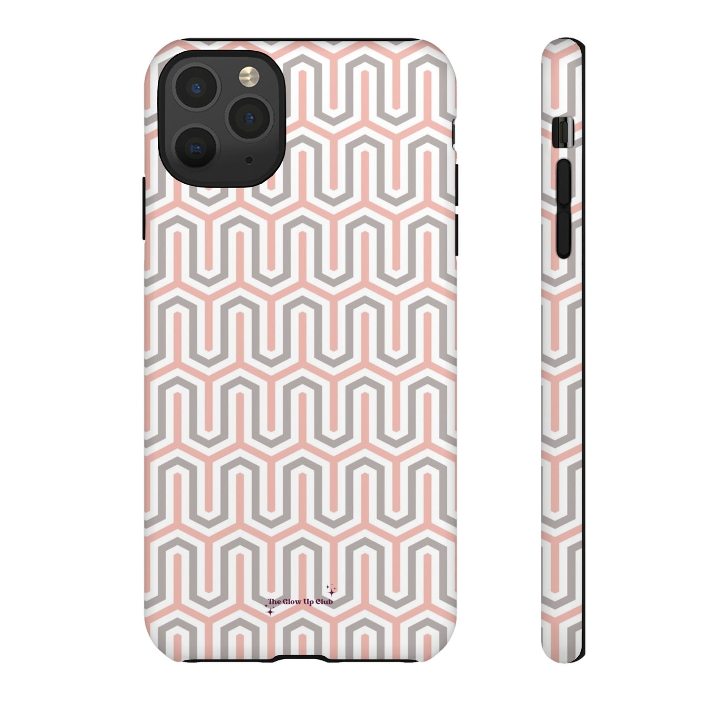 Pink grey pattern - tough case