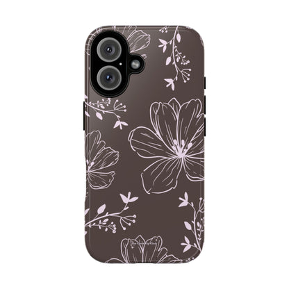 Realistic flowers grey - tough case