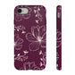 Realistic flowers burgundy - tough case