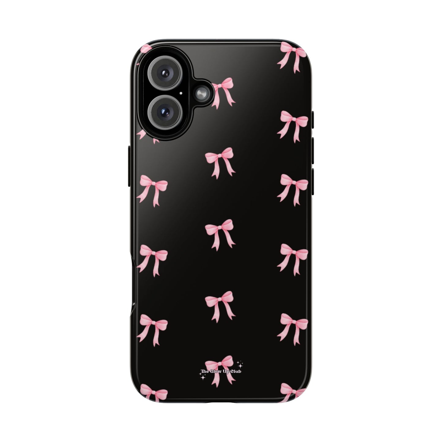 Crooked ribbon pattern black - tough case