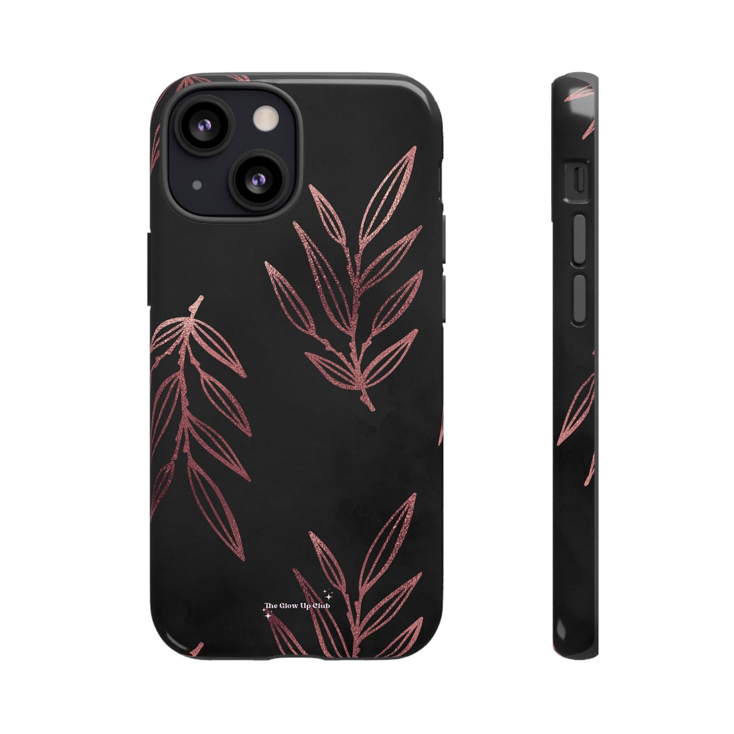 Rose gold leaves minimalistic - tough case