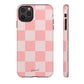 Pink orange checkers - tough case