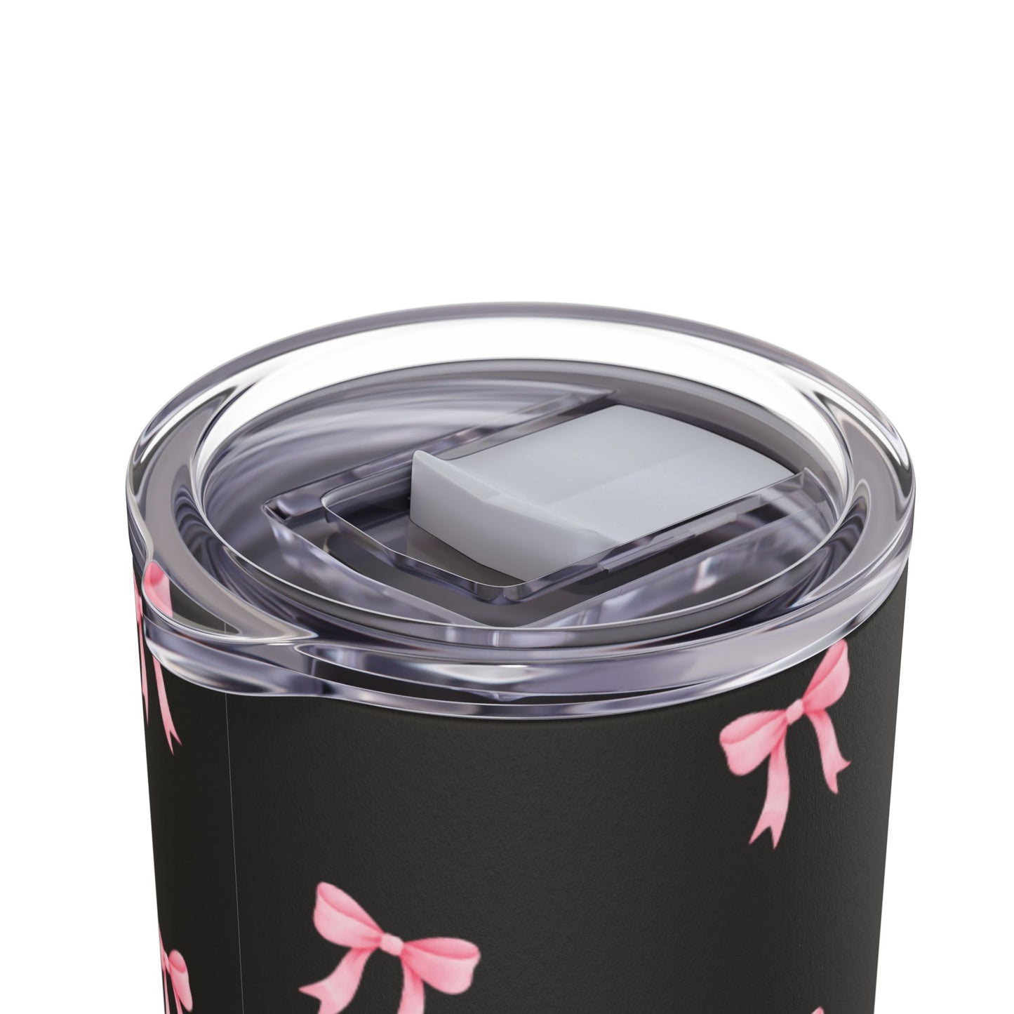 Crooked ribbon pattern black Tumbler, 20oz