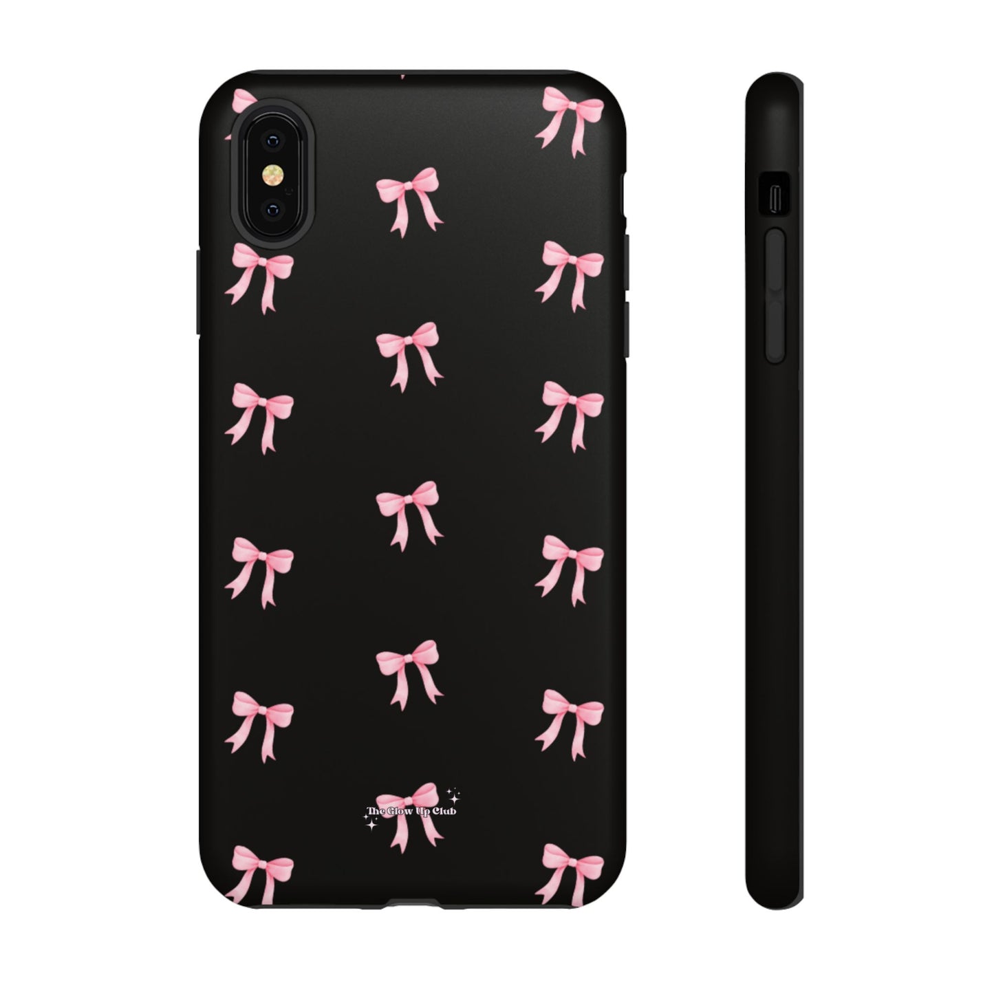 Crooked ribbon pattern black - tough case