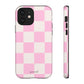 Pink white checkers - tough case