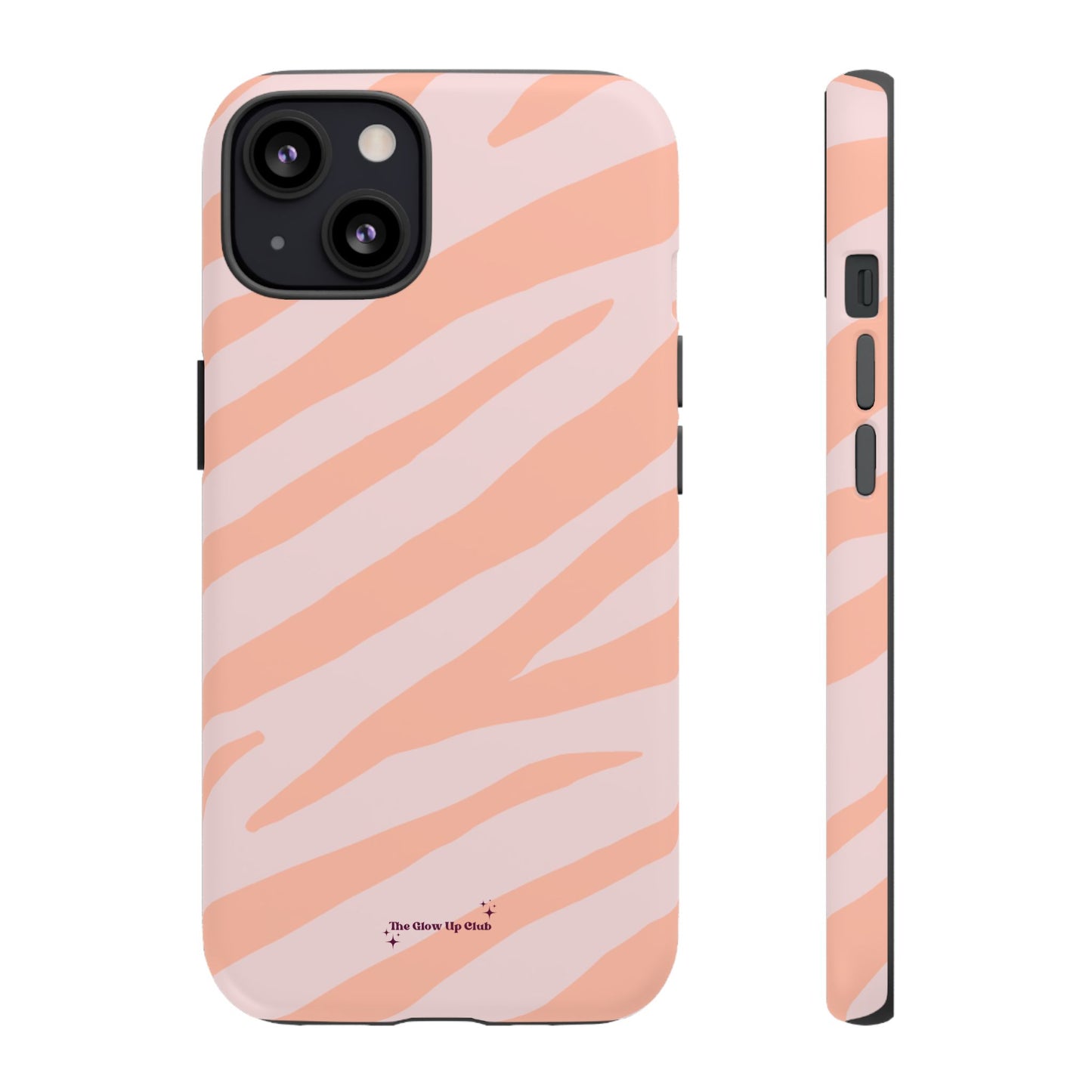 Zebra print orange - tough case