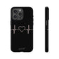 Heart line black - tough case