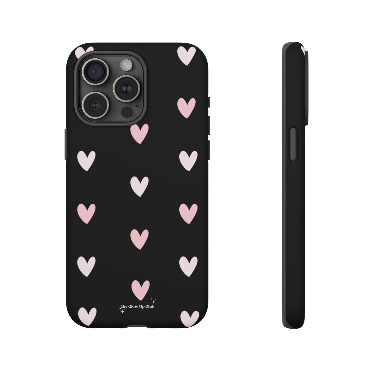 Black heart pattern - tough case