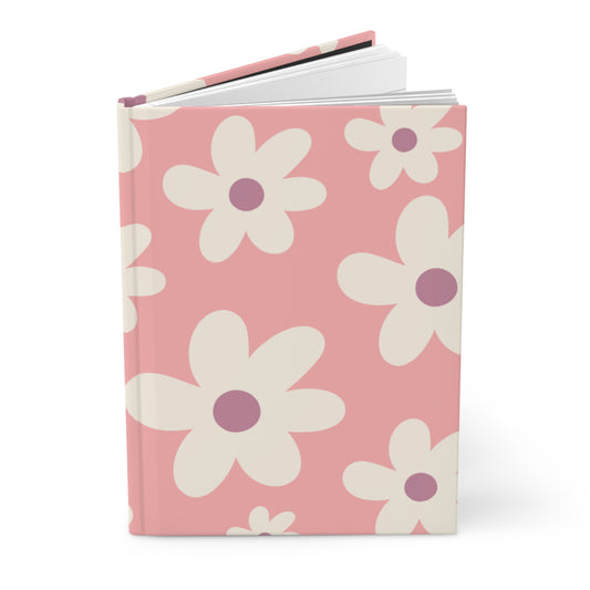 Floral pattern dark pink Journal