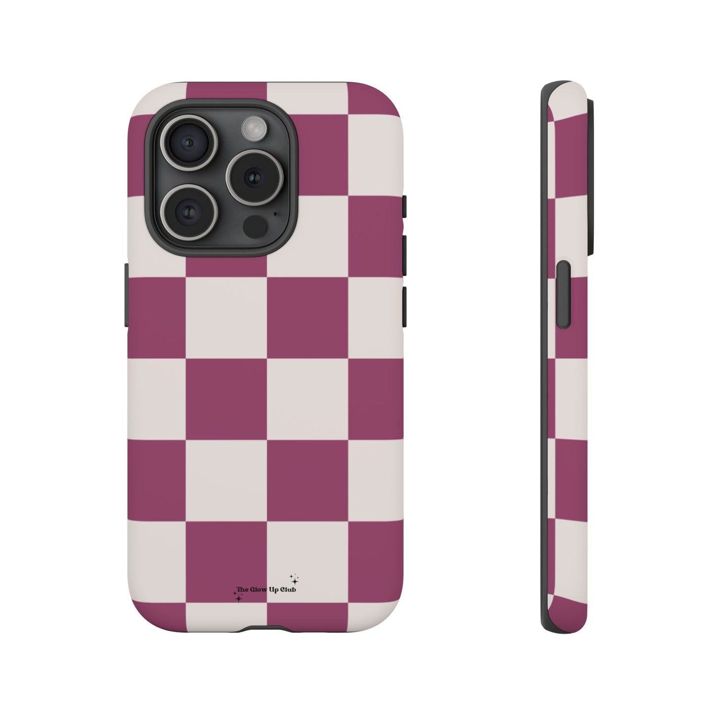 Burgundy checkers - tough case