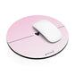 Pastel heart pink - Round Small Mouse Pad