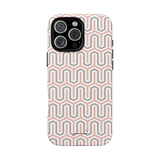 Pink grey pattern - tough case