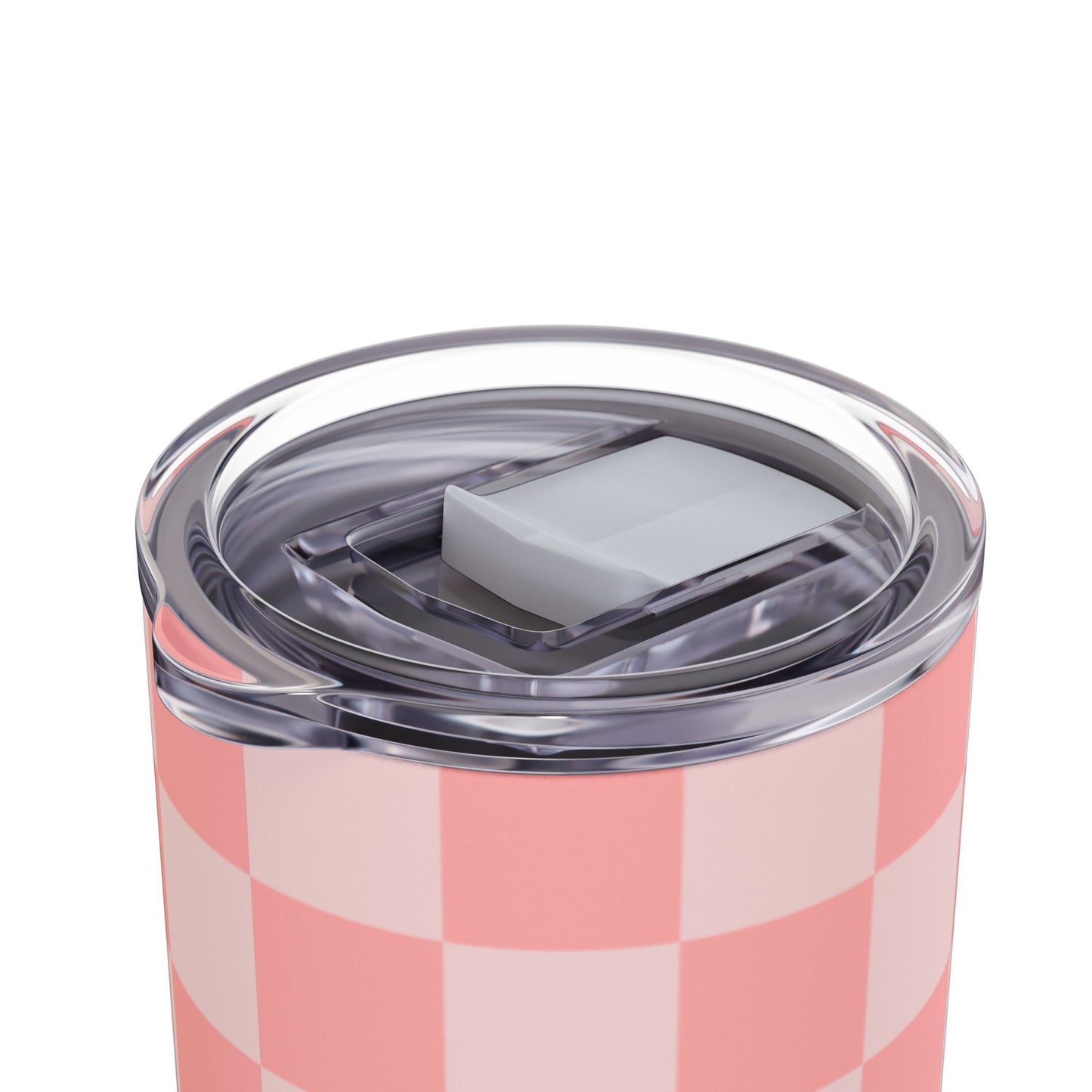 Pink checkers Tumbler, 20oz