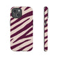 Zebra print cream - tough case