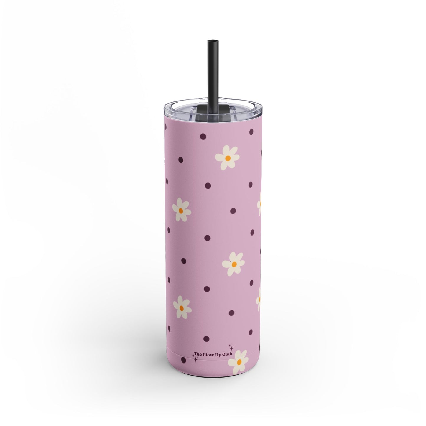 Flowers and dots pink Tumbler, 20oz