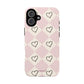 Pink heart checkers - tough case