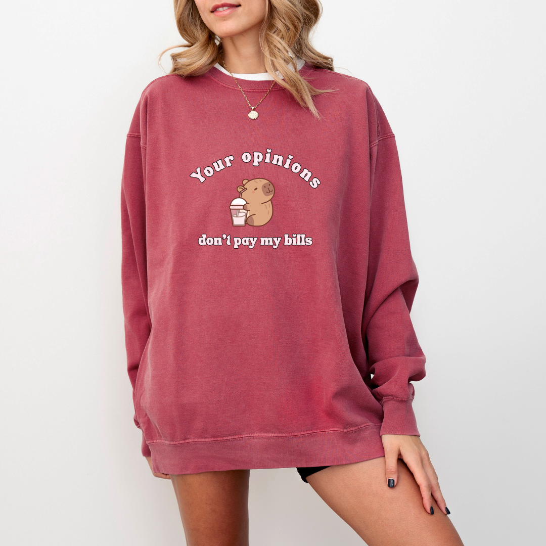 Your opinions don't pay my bills Sweatshirt