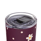 Flowers and dots burgundy Tumbler, 20oz