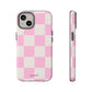 Pink white checkers - tough case