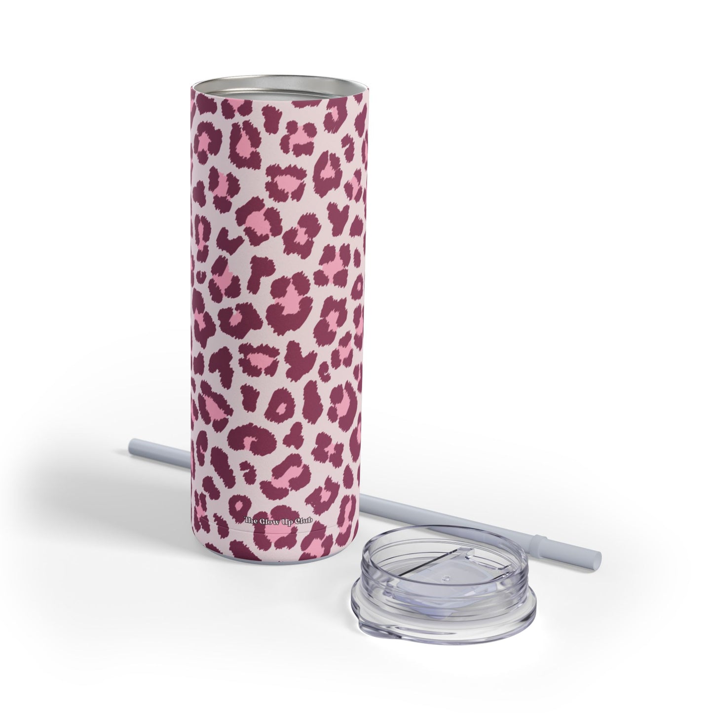 Leopard print double pink Tumbler, 20oz