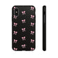 Crooked ribbon pattern black - tough case