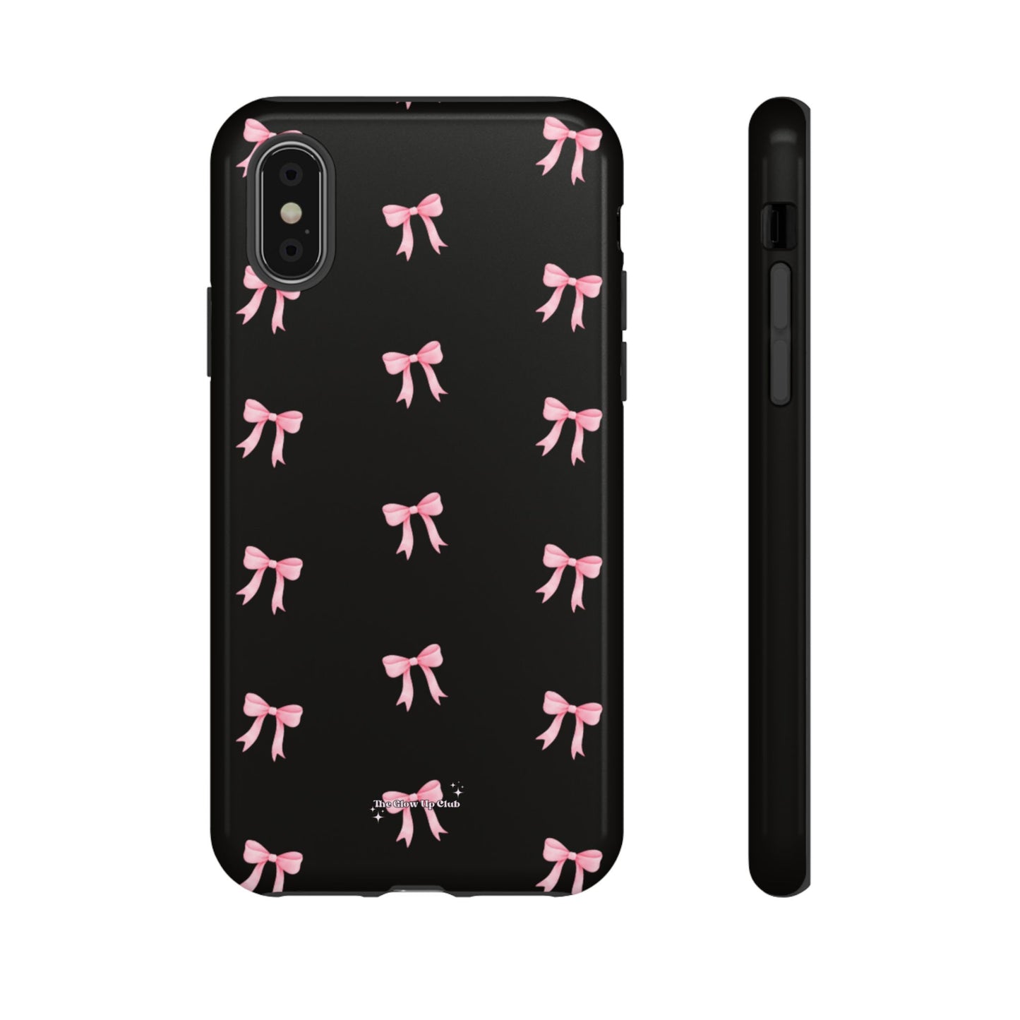 Crooked ribbon pattern black - tough case