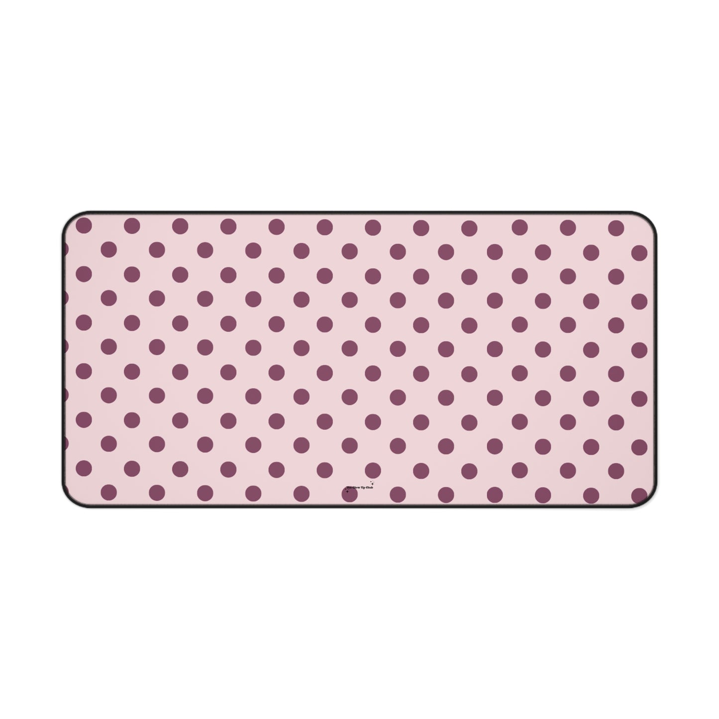 Pink purple dots - Desk Mat