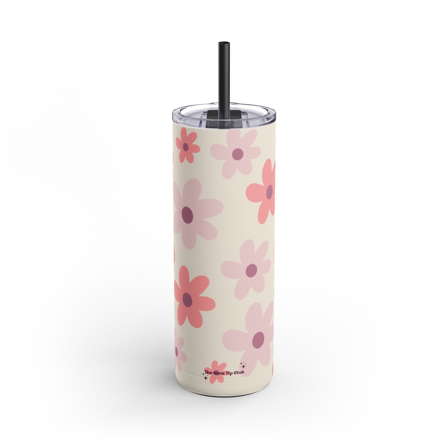 Mixed floral pattern tumbler, 20oz