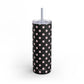 Black pink dots Tumbler, 20oz