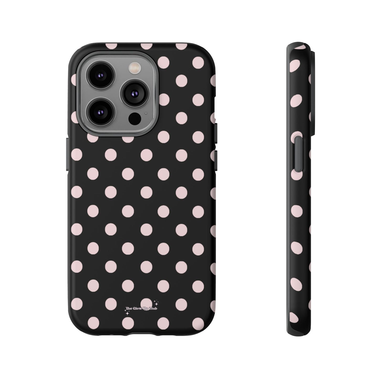 Black and pink dots - tough case