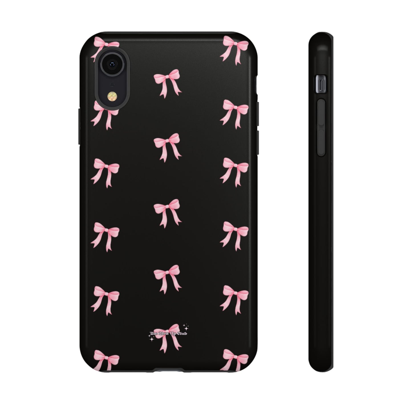 Crooked ribbon pattern black - tough case