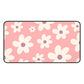 Floral pattern dark pink - Desk Mat