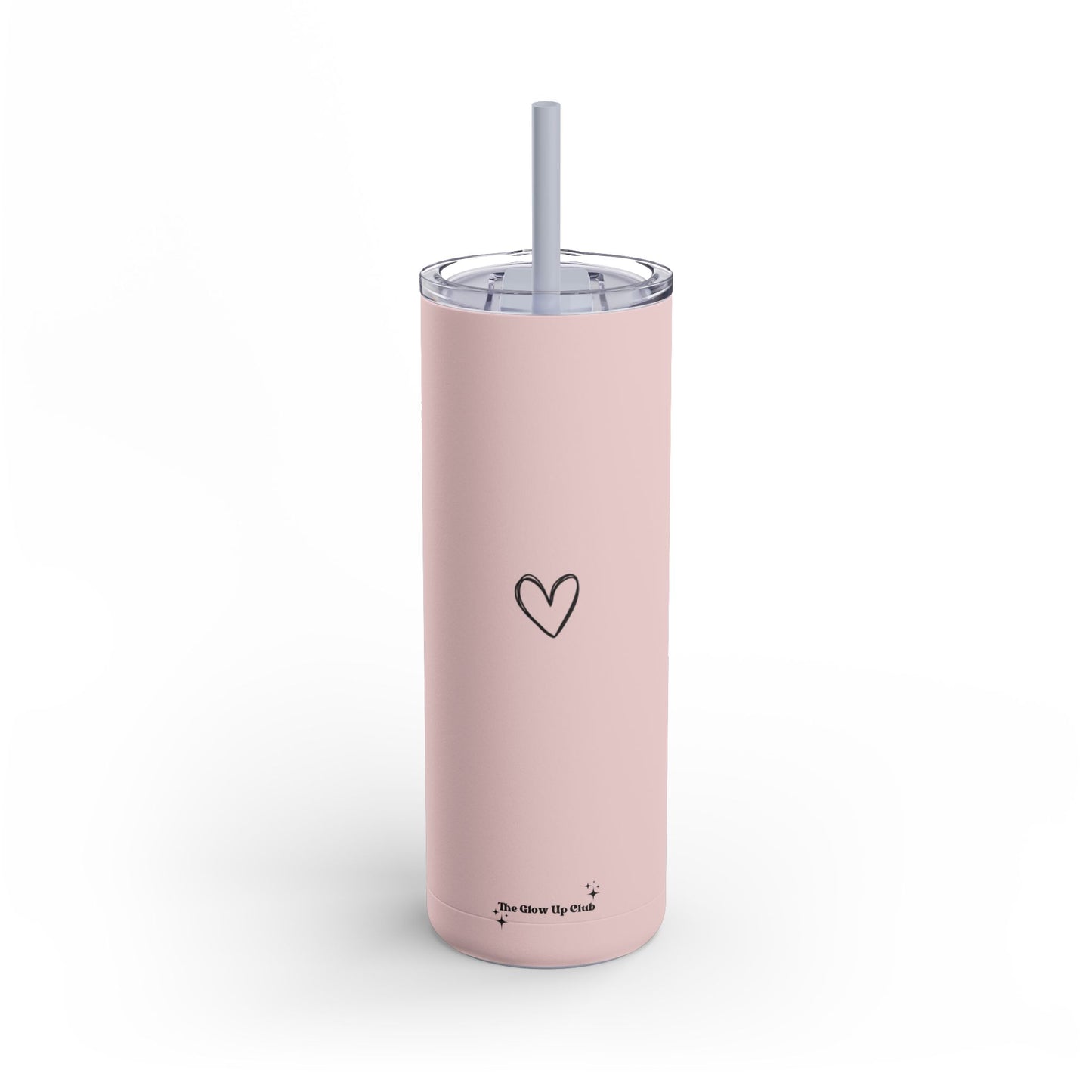 Minimalistic heart pink Tumbler, 20oz