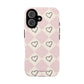 Pink heart checkers - tough case