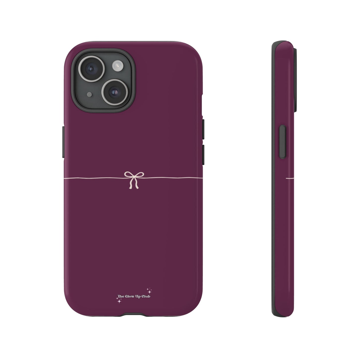 Simple ribbon burgundy - tough case