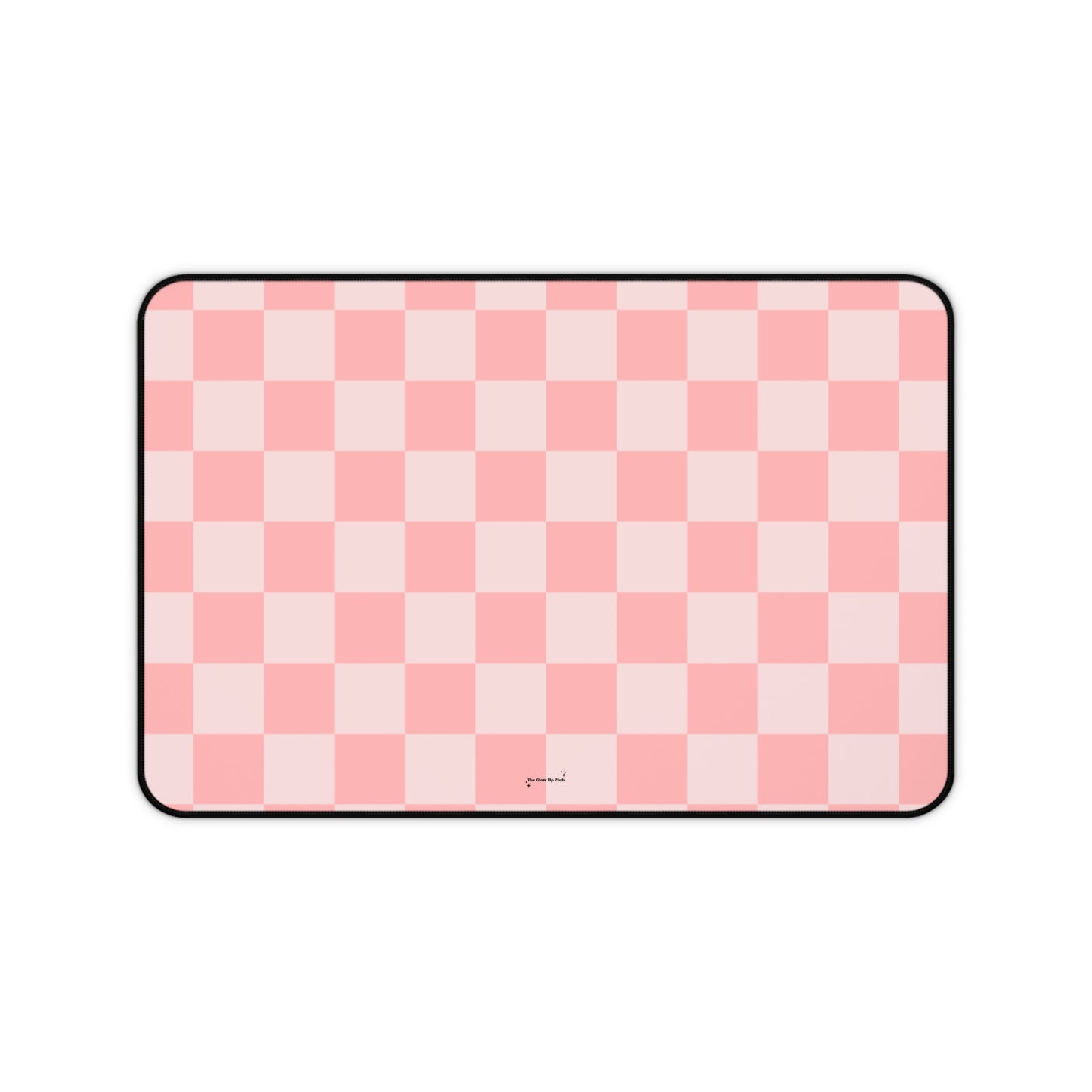 Pink checkers - Desk Mat