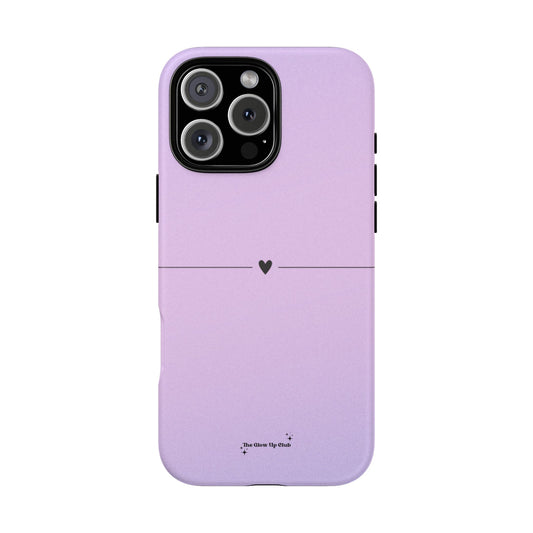 Pastel purple heart - tough case