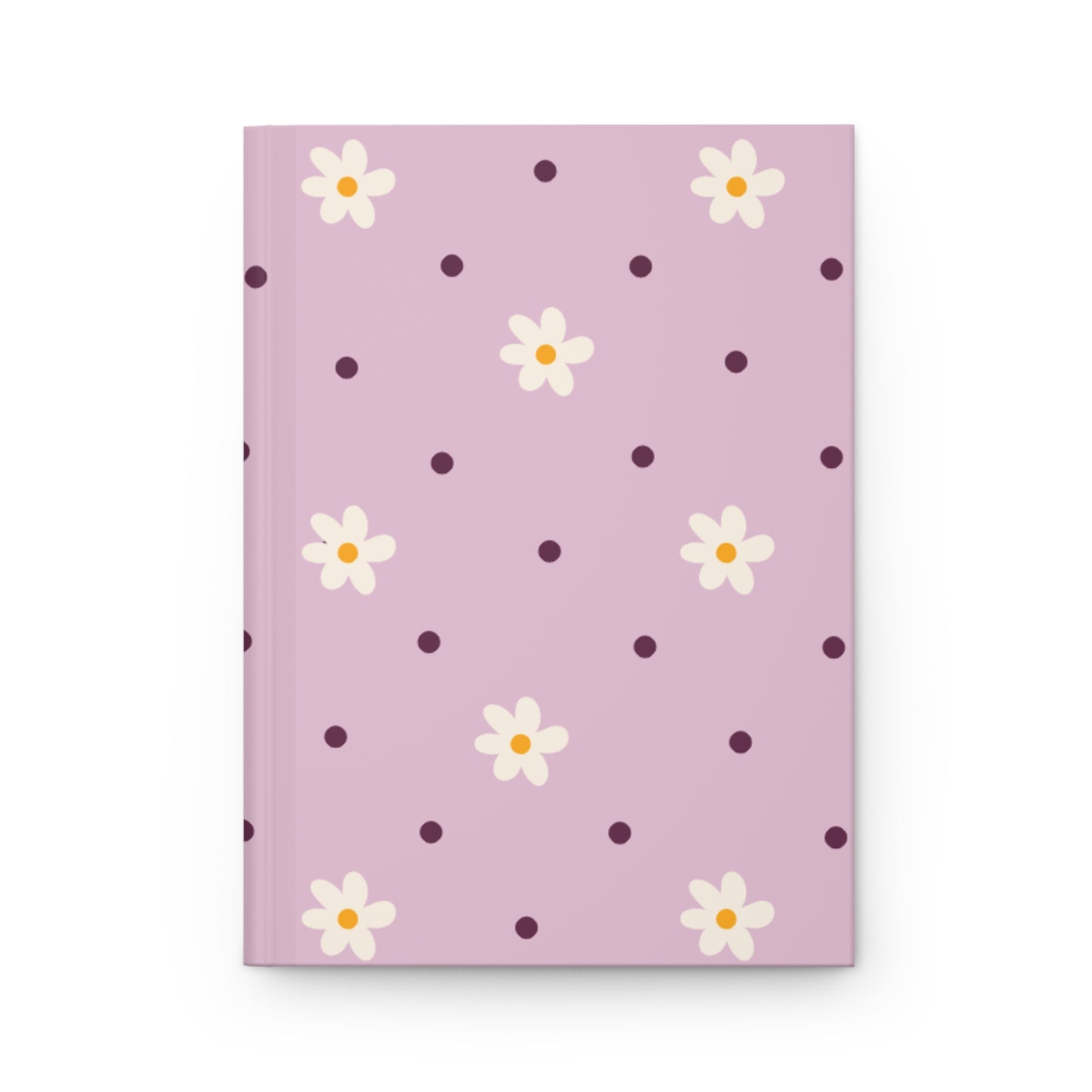 Flowers and dots pink Journal