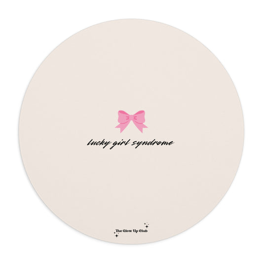 Lucky girl syndrome cream - Round Small Mouse Pad