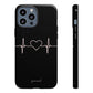 Heart line black - tough case