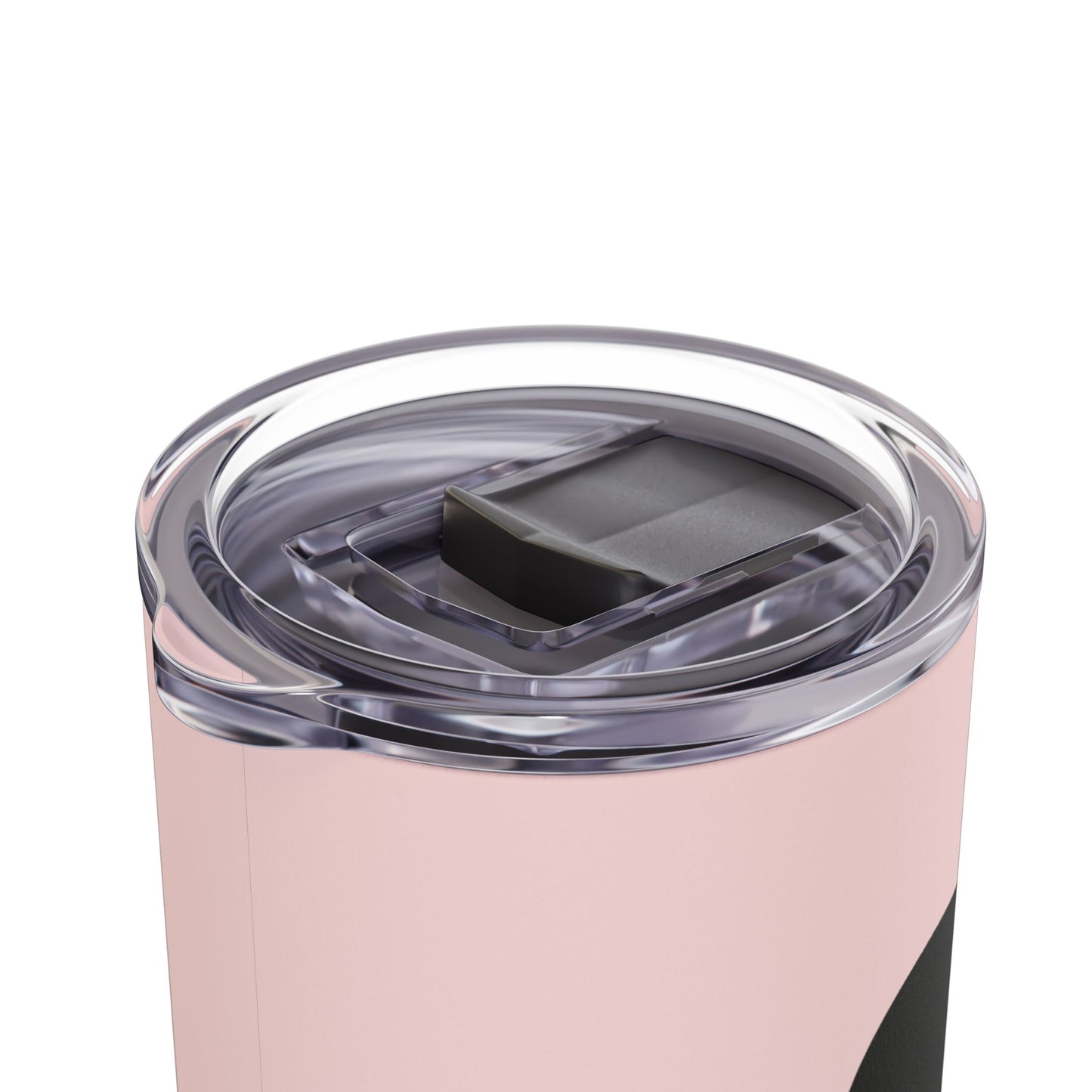 Big black flowers on pink background Tumbler, 20oz