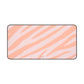 Zebra print orange - Desk Mat