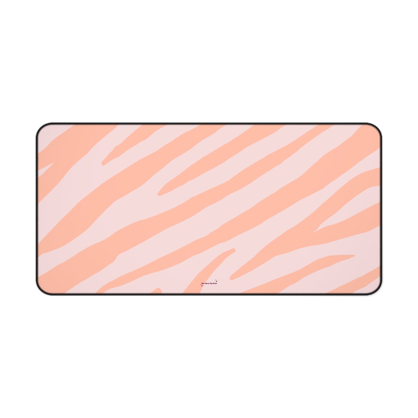 Zebra print orange - Desk Mat