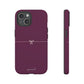 Simple ribbon burgundy - tough case