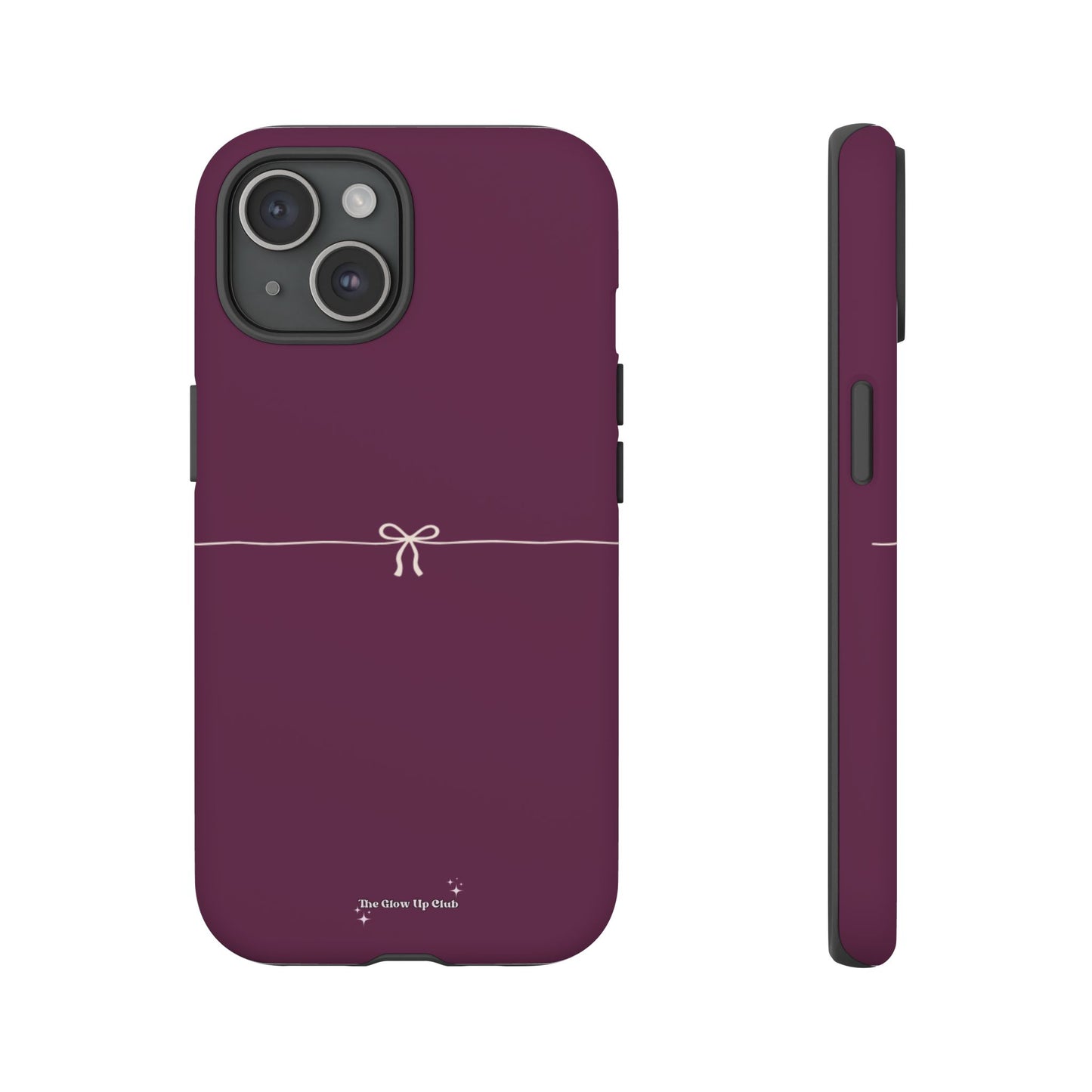 Simple ribbon burgundy - tough case